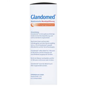 Glandomed Medizinische Mundspüllösung mit Orangengeschmack – PZN 2562280
 из немецкой аптеки