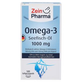 Omega-3 1000 mg Seefischöl Softgelkapsel hochdosiert – PZN 13721801
 из немецкой аптеки