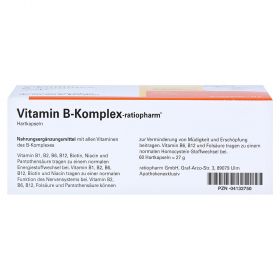 Vitamin B-Komplex ratiopharm – PZN 4132750
 из немецкой аптеки