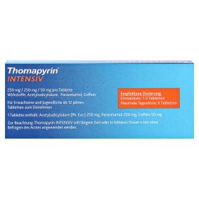 Thomapyrin INTENSIV – PZN 624605
 из немецкой аптеки