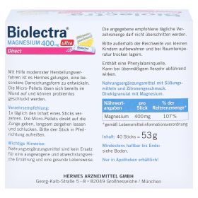 Biolectra Magnesium 400 mg ultra Direct – PZN 10252168
 из немецкой аптеки