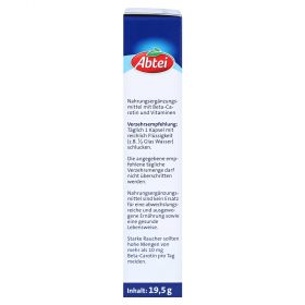 Abtei Beta-Carotin Plus Hautaktive B-Vitamine – PZN 11559302
 из немецкой аптеки