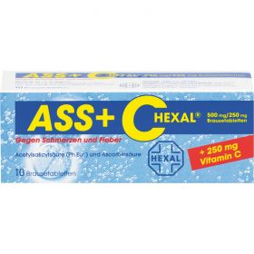 ASS + C HEXAL gegen Schmerzen u.Fieber Brausetabl. 10 St – PZN 255496 из немецкой аптеки