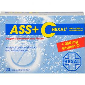 ASS + C HEXAL gegen Schmerzen u.Fieber Brausetabl. 20 St – PZN 255504 из немецкой аптеки
