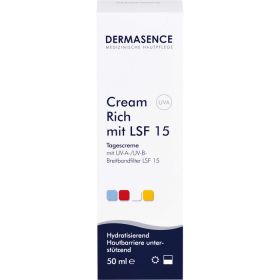 DERMASENCE Cream rich mit LSF 15 50 ml – PZN 264957 из немецкой аптеки