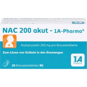NAC 200 akut-1A Pharma Brausetabletten 20 St – PZN 562726 из немецкой аптеки