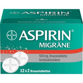 ASPIRIN MIGRNE Brausetabletten 24 St – PZN 958298 из немецкой аптеки