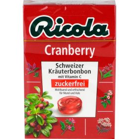RICOLA o.Z.Box Cranberry Bonbons 50 g – PZN 2922353 из немецкой аптеки