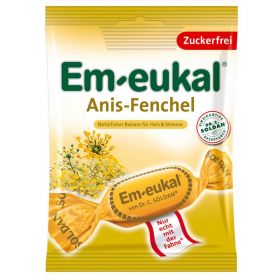 EM EUKAL Bonbons Anis Fenchel zuckerfrei 75 g – PZN 3166505 из немецкой аптеки