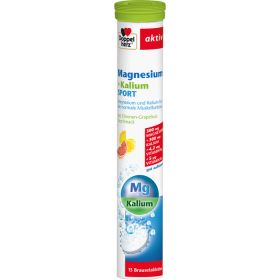 DOPPELHERZ Magnesium+Kalium Sport Brausetabletten 15 St – PZN 5749843 из немецкой аптеки