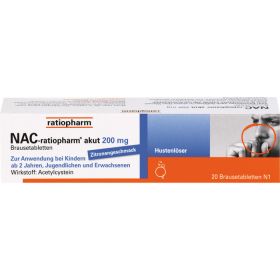 NAC-ratiopharm akut 200 mg Hustenlser Brausetabl. 20 St – PZN 6322986 из немецкой аптеки