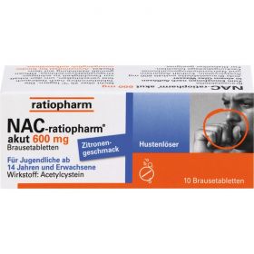 NAC-ratiopharm akut 600 mg Hustenlser Brausetabl. 10 St – PZN 6322992 из немецкой аптеки