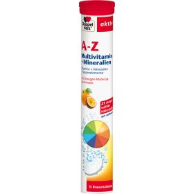 DOPPELHERZ A-Z Multivitamin+Mineralien Brausetabl. 15 St – PZN 6411218 из немецкой аптеки