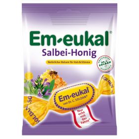 EM EUKAL Bonbons Salbei Honig zuckerhaltig 75 g – PZN 6464456 из немецкой аптеки