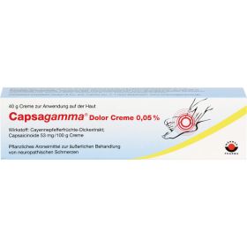 CAPSAGAMMA Dolor Creme 0,05% 40 g – PZN 9647766 из немецкой аптеки