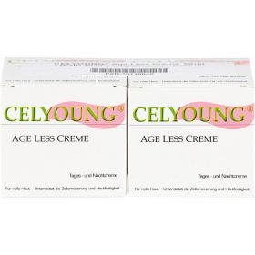 CELYOUNG age less Creme plus eine Gratis 2X50 ml – PZN 10118642 из немецкой аптеки