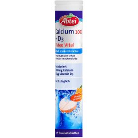 ABTEI Calcium 1000+D3 Osteo Vital Brausetabletten 15 St – PZN 11596958 из немецкой аптеки