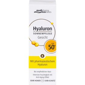 HYALURON SONNENPFLEGE Gesicht Creme LSF 50+ 50 ml – PZN 12555217 из немецкой аптеки