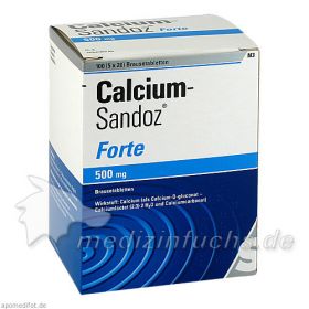 CALCIUM SANDOZ FORTE, 5X20 ST – PZN 169650 из немецкой аптеки