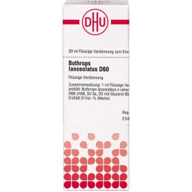 BOTHROPS lanceolatus D 60 Dilution 20 ml – PZN 546236 из немецкой аптеки