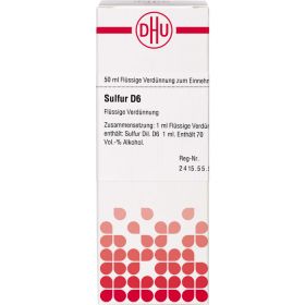SULFUR D 6 Dilution 50 ml – PZN 2106837 из немецкой аптеки
