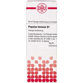 POPULUS TREMULA D 1 Dilution 50 ml – PZN 2122351 из немецкой аптеки
