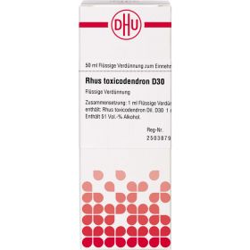 RHUS TOXICODENDRON D 30 Dilution 50 ml – PZN 2620824 из немецкой аптеки