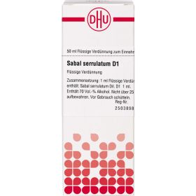 SABAL SERRULATUM D 1 Dilution 50 ml – PZN 2621143 из немецкой аптеки