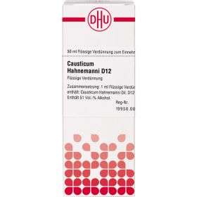 CAUSTICUM HAHNEMANNI D 12 Dilution 50 ml – PZN 2809237 из немецкой аптеки