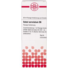 SABAL SERRULATUM D 6 Dilution 50 ml – PZN 2810909 из немецкой аптеки