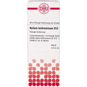 KALIUM BICHROMICUM D 12 Dilution 50 ml – PZN 2925340 из немецкой аптеки
