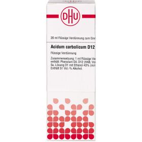 ACIDUM CARBOLICUM D 12 Dilution 20 ml – PZN 7156745 из немецкой аптеки