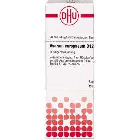 ASARUM EUROPAEUM D 12 Dilution 20 ml – PZN 7160310 из немецкой аптеки