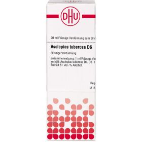 ASCLEPIAS TUBEROSA D 6 Dilution 20 ml – PZN 7160451 из немецкой аптеки
