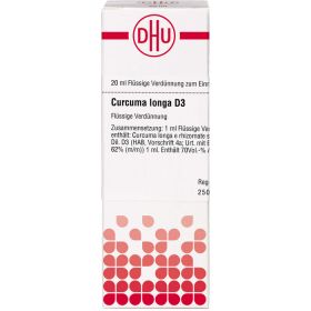 CURCUMA LONGA D 3 Dilution 20 ml – PZN 7166330 из немецкой аптеки