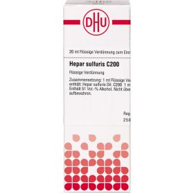 HEPAR SULFURIS C 200 Dilution 20 ml – PZN 7169601 из немецкой аптеки