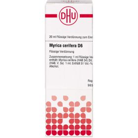MYRICA cerifera D 6 Dilution 20 ml – PZN 7174789 из немецкой аптеки