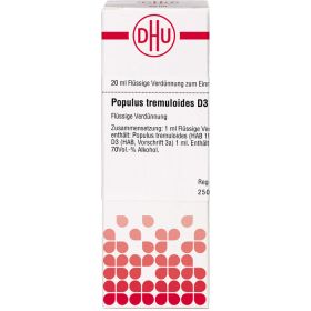 POPULUS TREMULOIDES D 3 Dilution 20 ml – PZN 7177931 из немецкой аптеки
