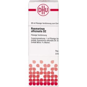 ROSMARINUS OFFICINALIS D 2 Dilution 20 ml – PZN 7179120 из немецкой аптеки