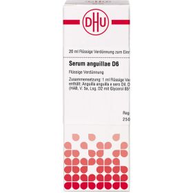 SERUM ANGUILLAE D 6 Dilution 20 ml – PZN 7180181 из немецкой аптеки