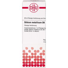 STIBIUM METALLICUM D 6 Dilution 20 ml – PZN 7180991 из немецкой аптеки