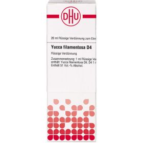 YUCCA FILAMENTOSA D 4 Dilution 20 ml – PZN 7183765 из немецкой аптеки
