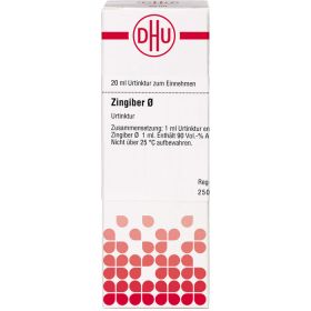 ZINGIBER Urtinktur 20 ml – PZN 7183802 из немецкой аптеки
