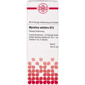 MYRISTICA SEBIFERA D 12 Dilution 50 ml – PZN 7248772 из немецкой аптеки