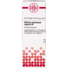 STIBIUM SULFURATUM NIGRUM C 6 Dilution 20 ml – PZN 1064806 из немецкой аптеки