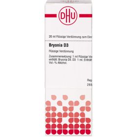 BRYONIA D 3 Dilution 20 ml – PZN 1761215 из немецкой аптеки