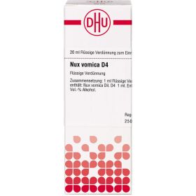 NUX VOMICA D 4 Dilution 20 ml – PZN 1780661 из немецкой аптеки