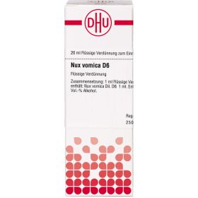 NUX VOMICA D 6 Dilution 20 ml – PZN 1780678 из немецкой аптеки