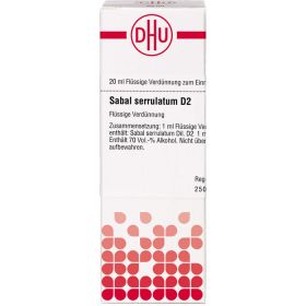 SABAL SERRULATUM D 2 Dilution 20 ml – PZN 1784216 из немецкой аптеки