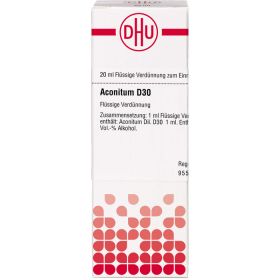 ACONITUM D 30 Dilution 20 ml – PZN 2109095 из немецкой аптеки
